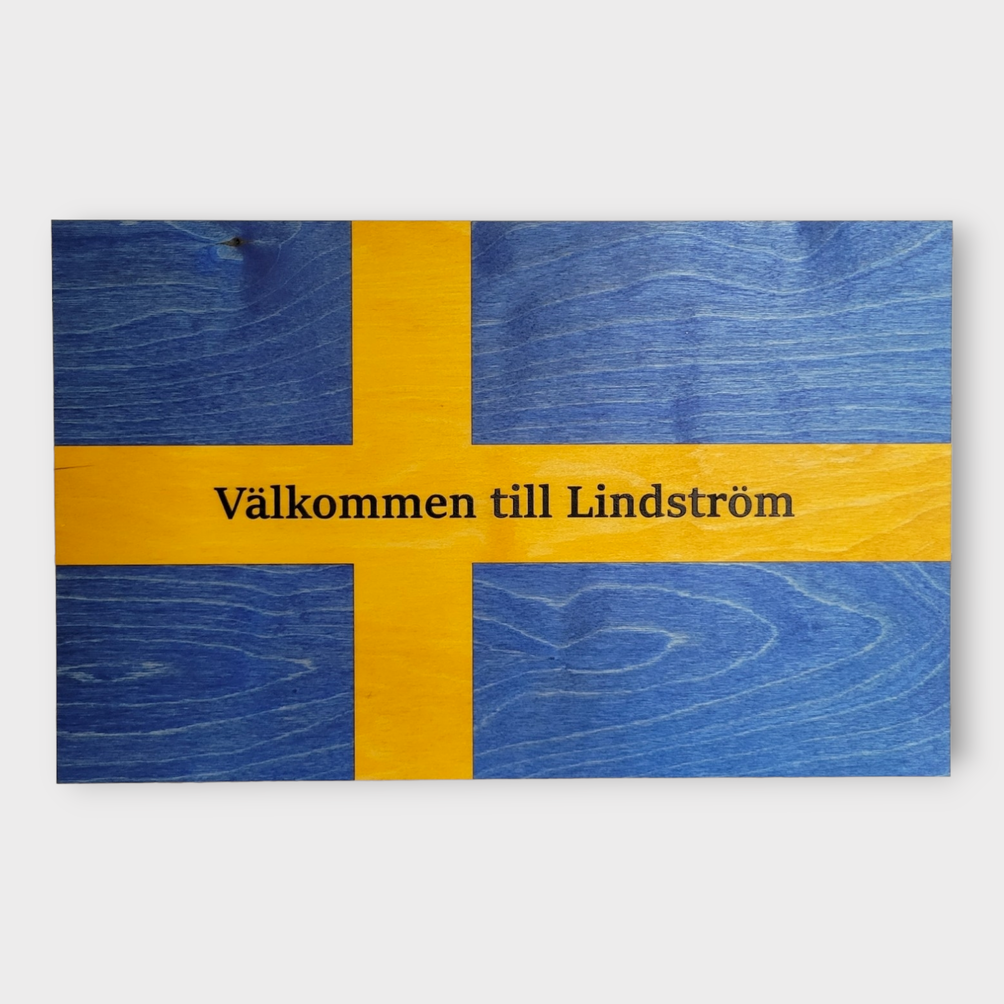 Novelty Signs: Valkommen Swedish Flag