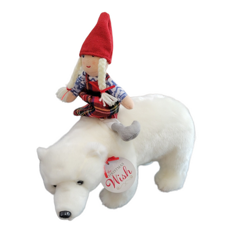 Plush: The Christmas Wish 12" Polar Bear w/ Anja