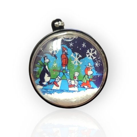 Ornament: Abbey Road Winter Snow Globe