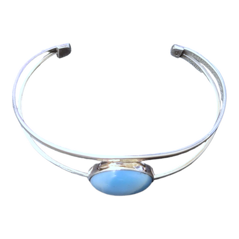 Bracelet: Plain Oval Swedish Blue