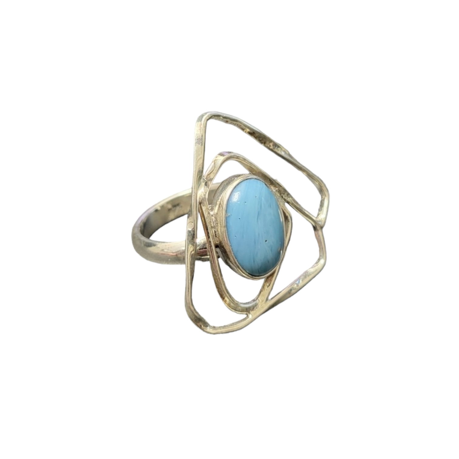 Ring: Twisted Light - Swedish Blue
