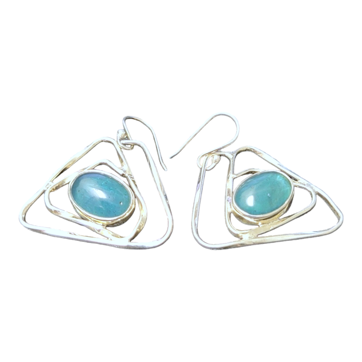 Earrings: Twistet Light - Swedish Blue
