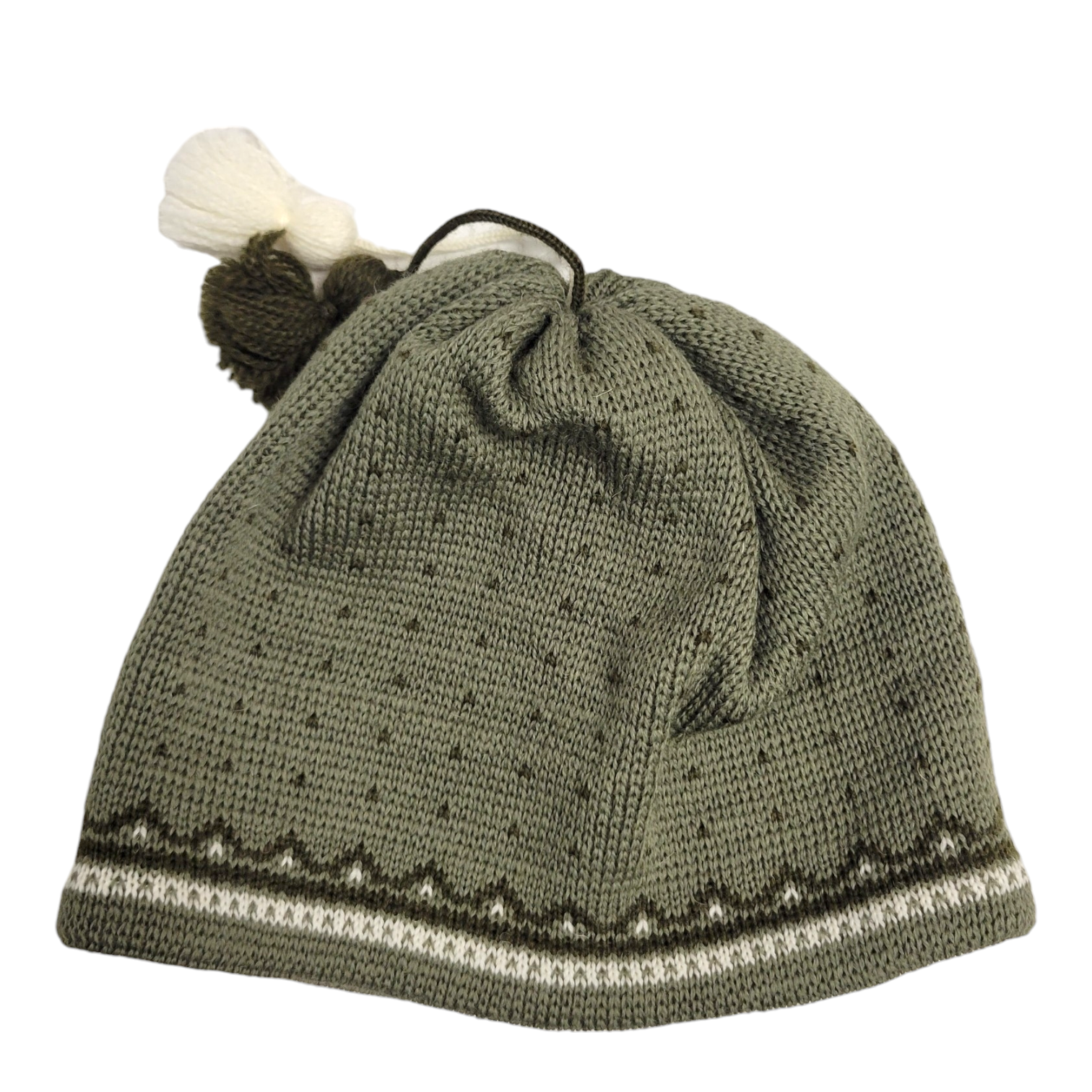 Hat: Norwool Moss Green Classic Norwegian Knit Hat