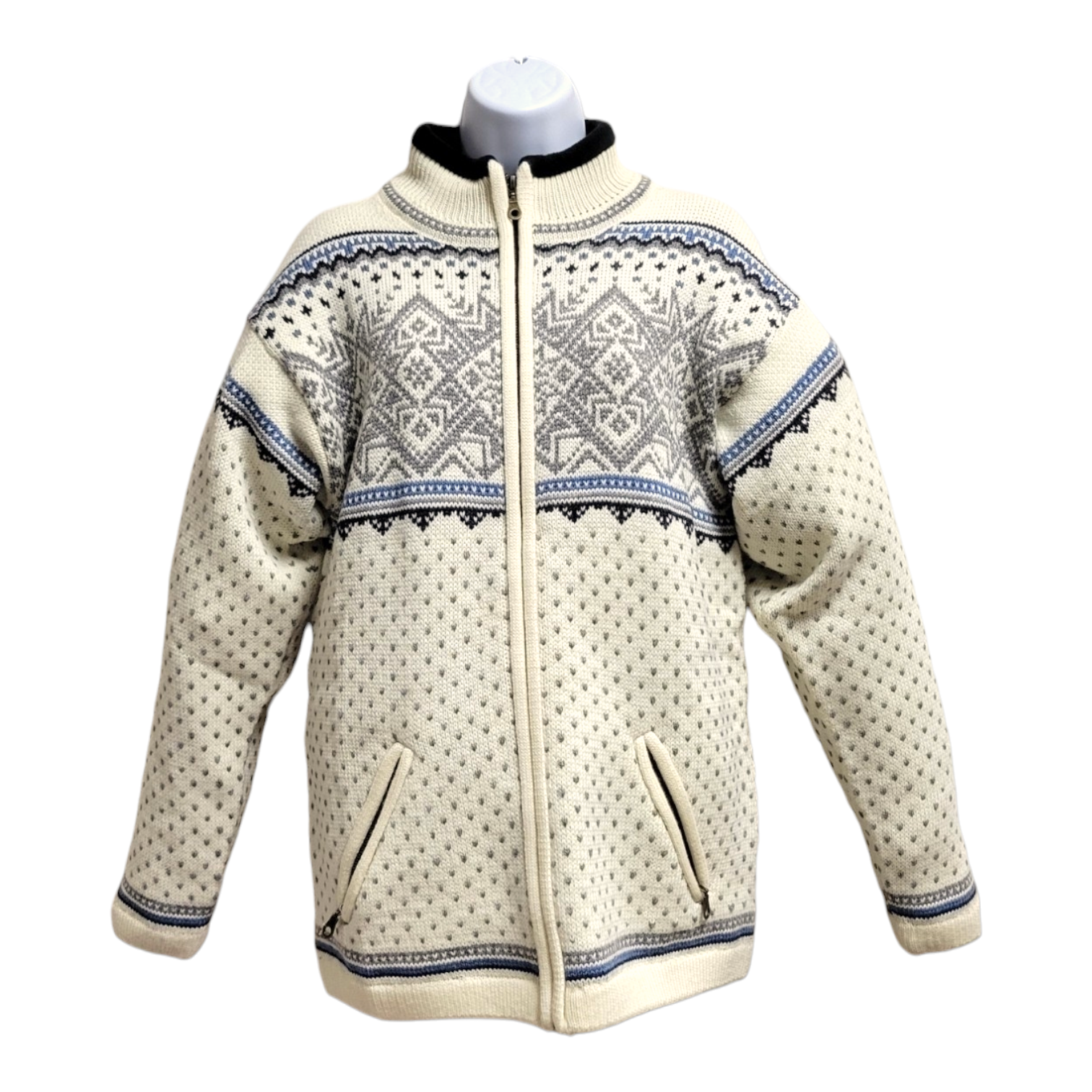 Sweater Gjestal Windbreaker Classic Norwegian Sweater White