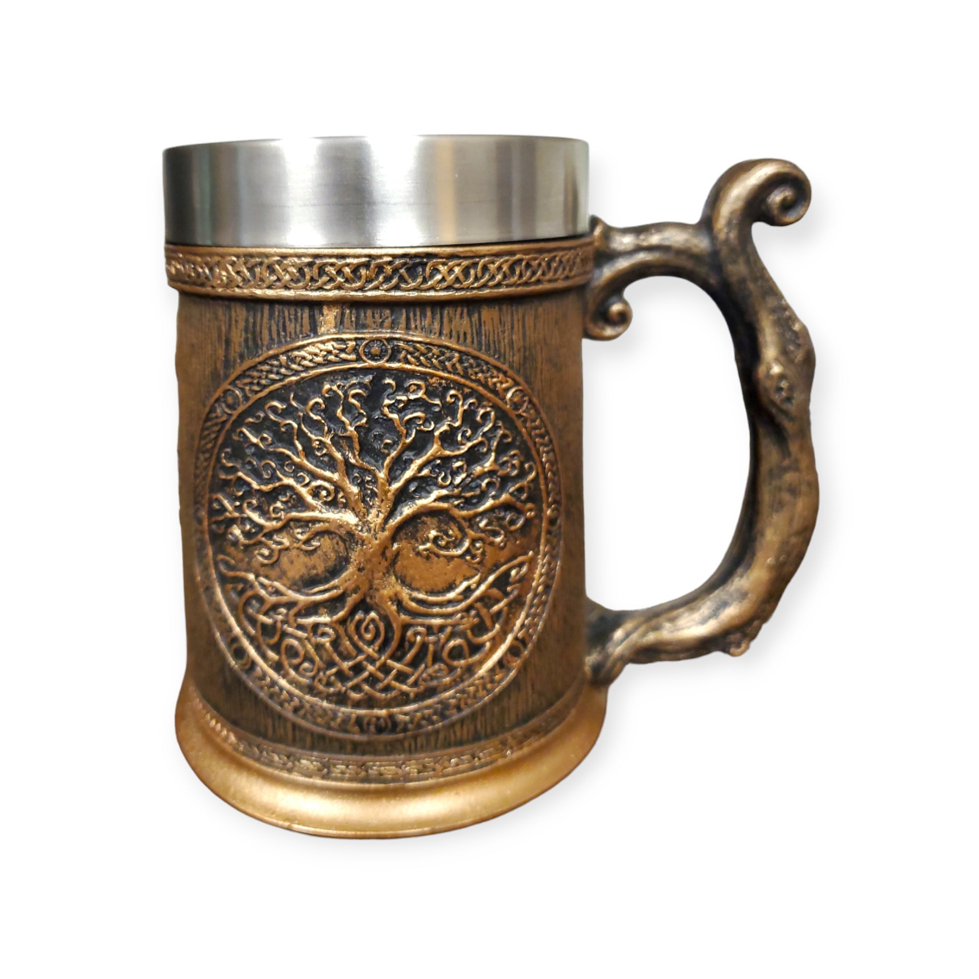 Mugs: Vintage Viking 3D Tree of LIfe Mug