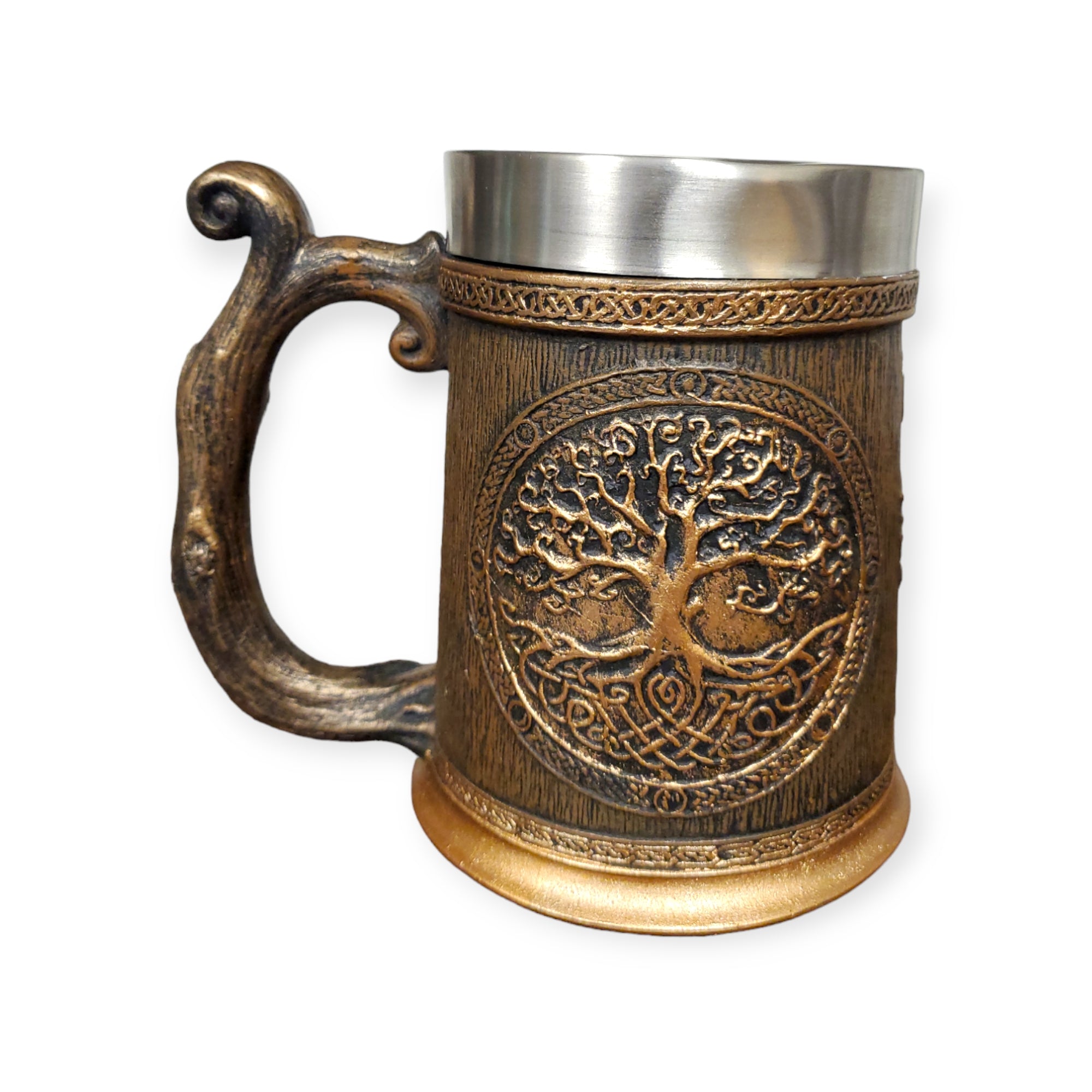 Mugs: Vintage Viking 3D Tree of LIfe Mug