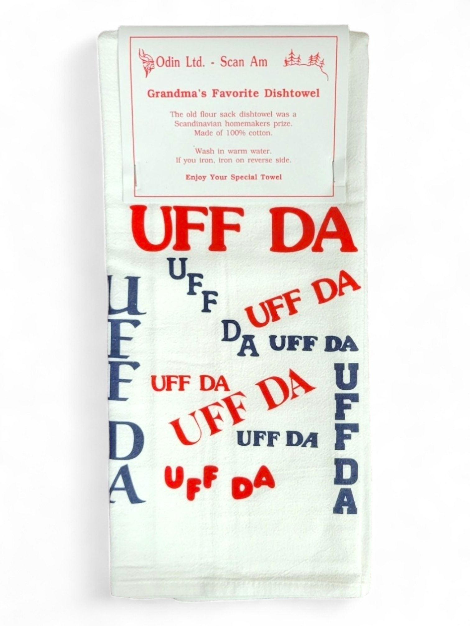 Tea Towel: "Uff Da" Grandma's Favorite Dishtowel
