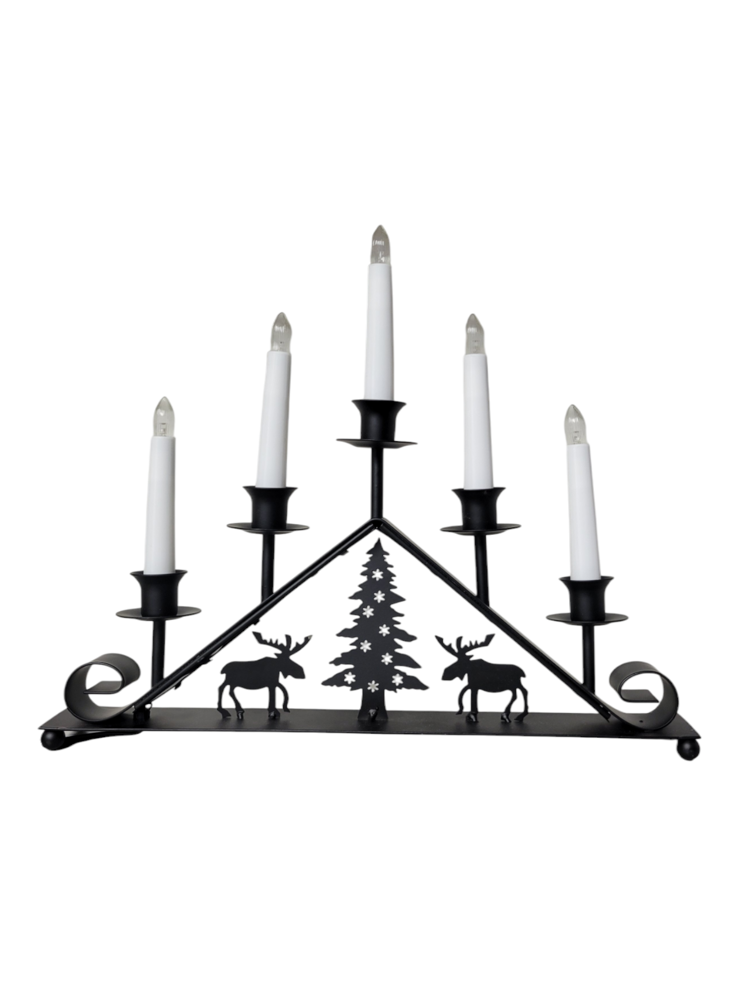 Candelabra: Scandlights - Tor, Wrought Iron, Battery Operated 5-Light