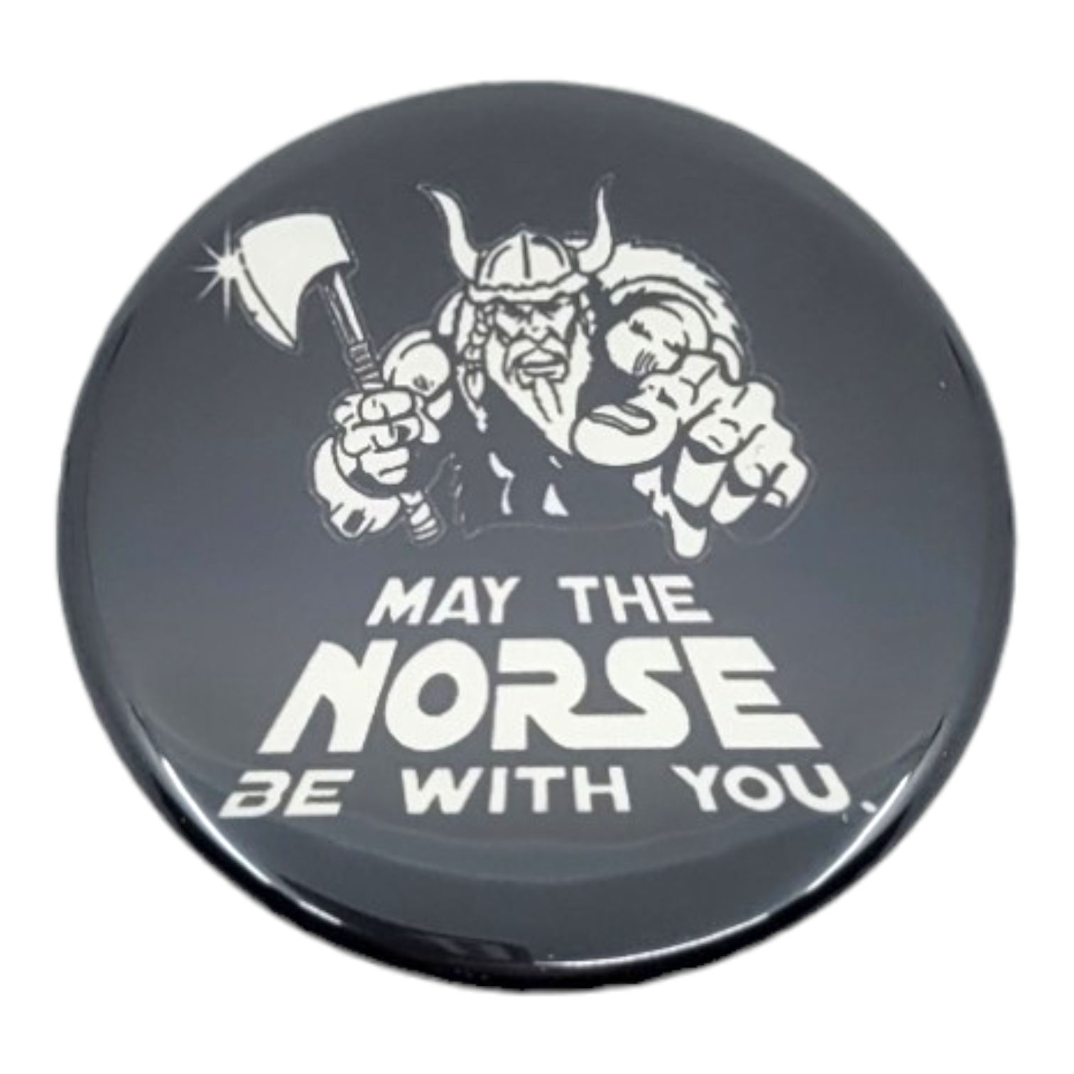 Magnet: "May The Norse Be With You", 2.25" Round Magnet
