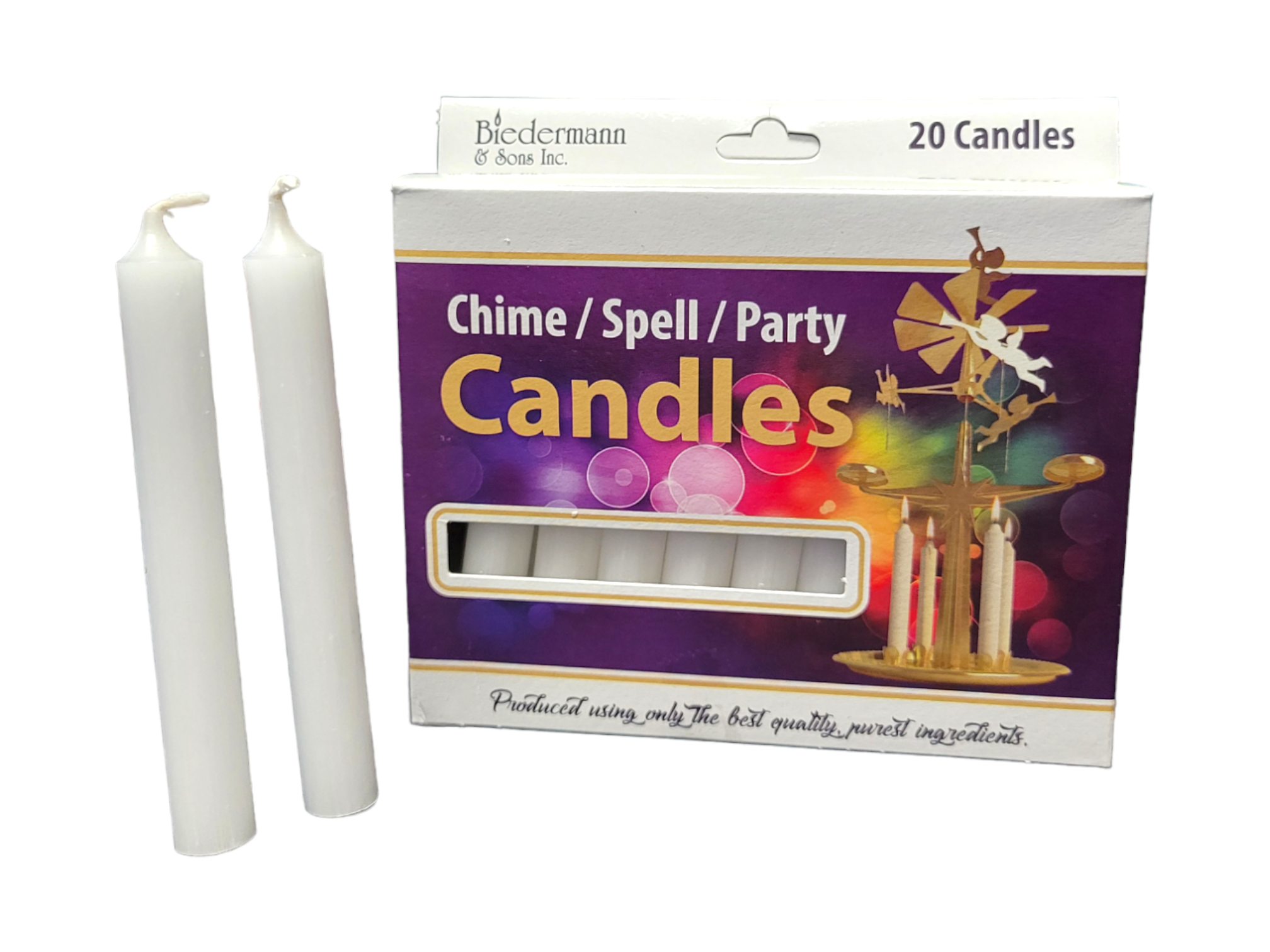 Candles: Chime Candles White .5" (20 Pack)