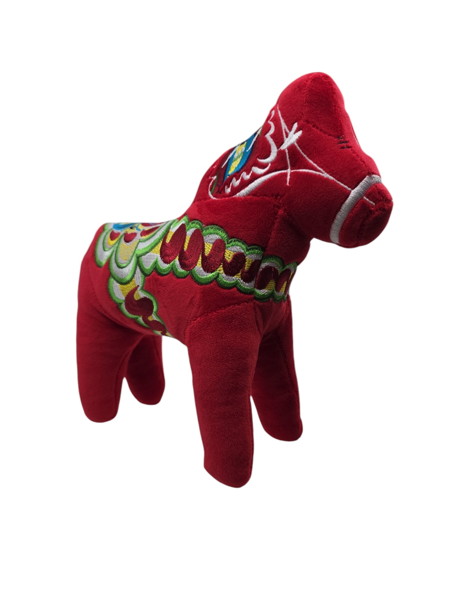 Plush: Dala Horse 24cm Re with Multi Color Kurbits