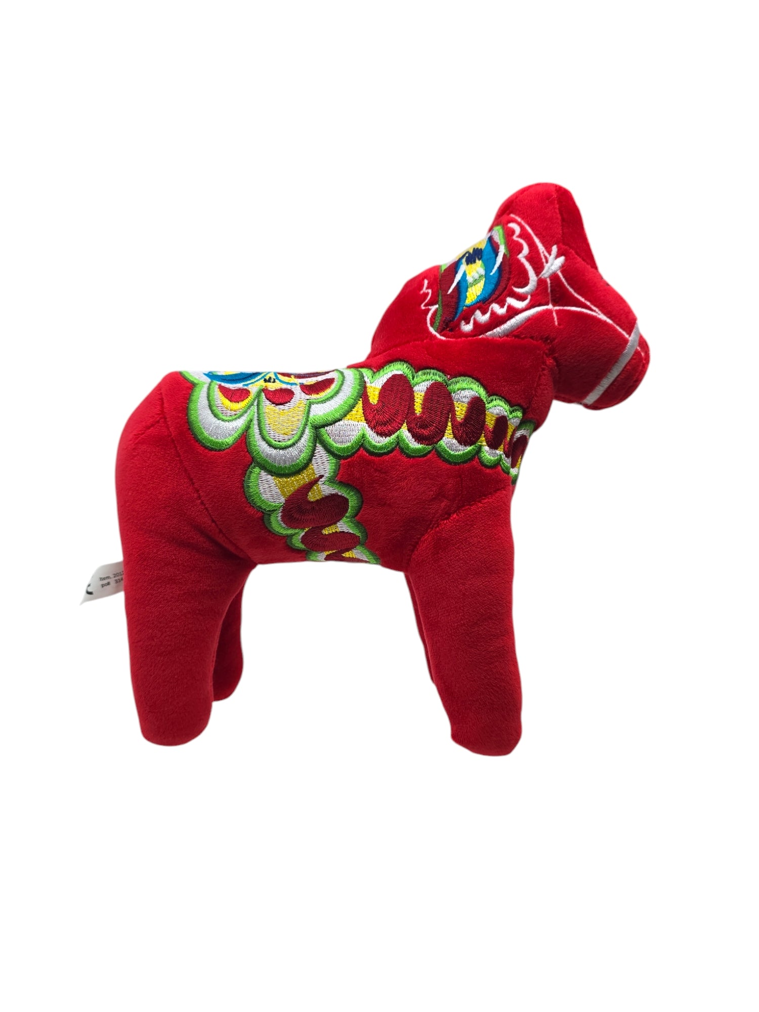 Plush: Dala Horse 24cm Re with Multi Color Kurbits