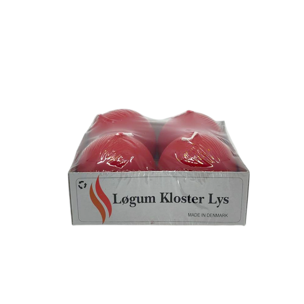 A 4-pack of Løgum Kloster Lys 2.5 ball candles, made in Denmark—ideal for bringing HYGGE warmth and charm to your home.