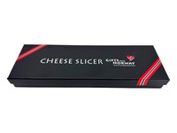 Cheese Slicer: Smooth Norwegian Cheese Slicer with Images of a Viking Ship & Moose on Pewter Handle