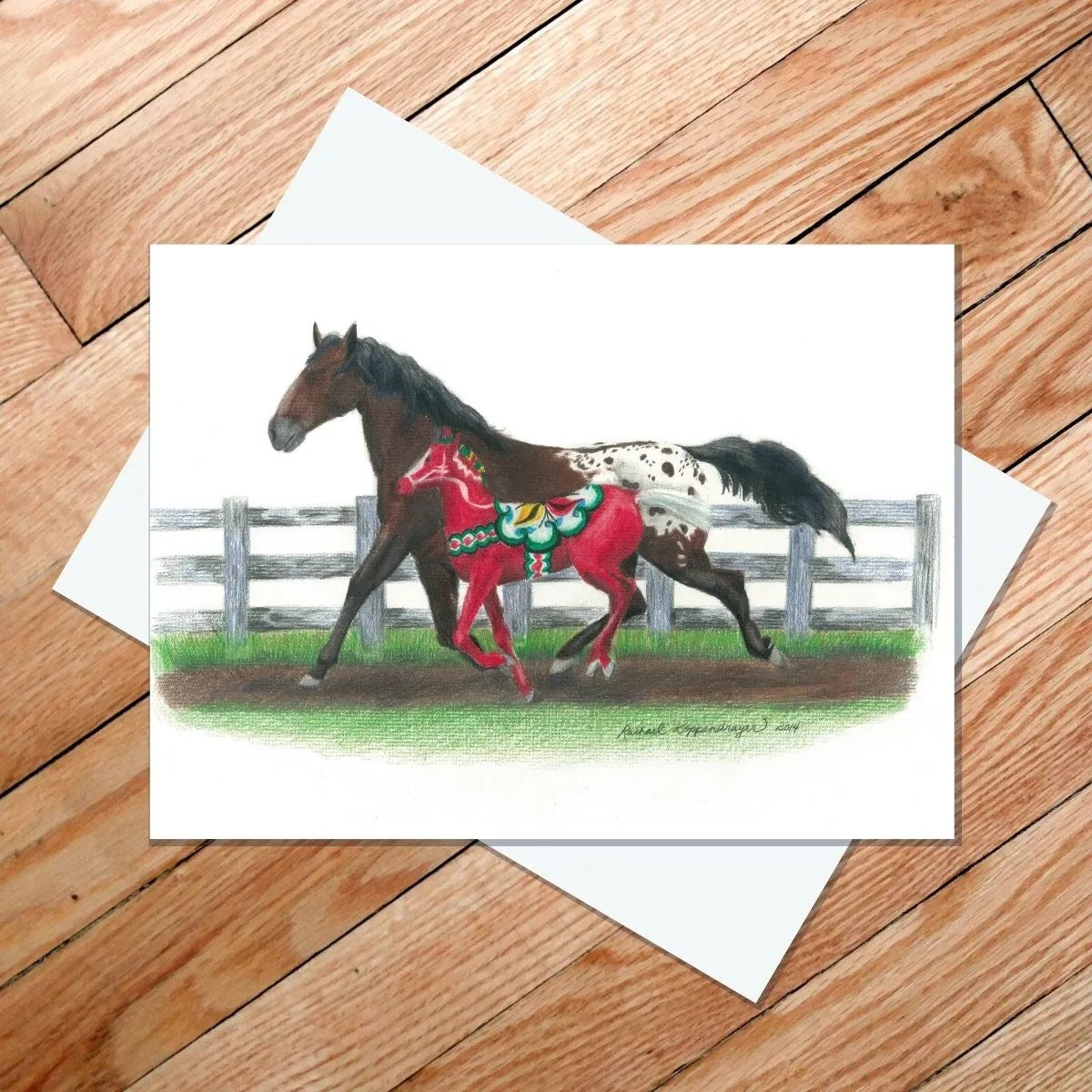 Card: "Dala Horse To Run with Endurance" 5x7