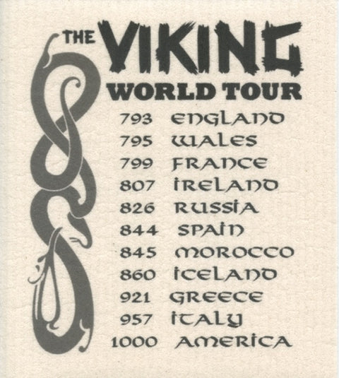 Dish Cloth: Viking World Tour