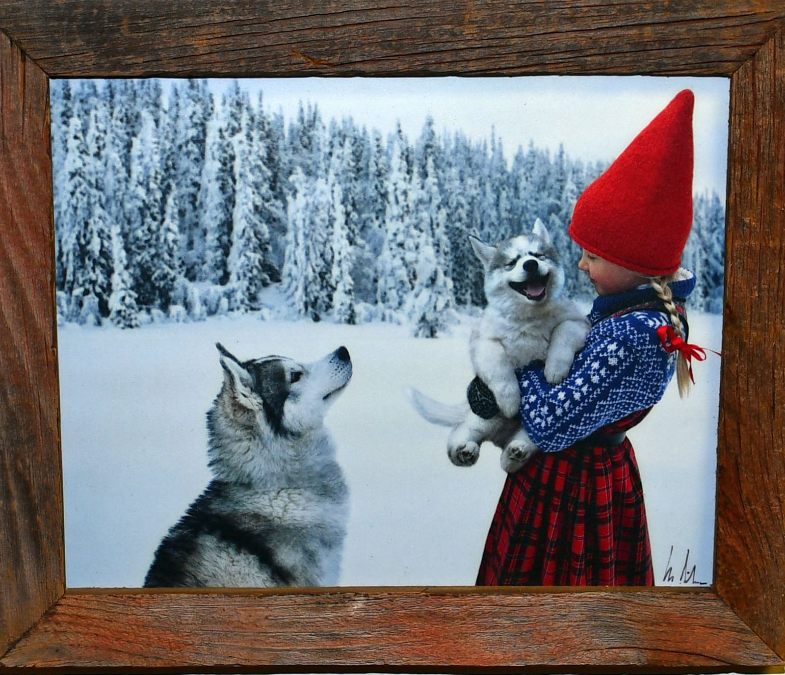 Artwork: Anja with Puppy & Dog - Puppies Wish Book