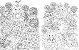 Detailed black-and-white illustration in Lulu Mayos style features hamsters, birds, and hedgehogs among flowers—perfect for Book: A Million Baby Animals Coloring Book by Lulu Mayo, great for kids and adults who love coloring.