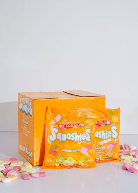 Candy: Smarties Squashies Mixed Fruit Flavored Chewy Candy 5 oz Bag
