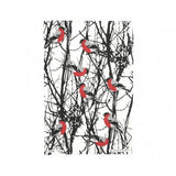 Add a touch of Swedish charm to your kitchen with the "Domherrar" Tea Towel by Almedahls—featuring bullfinches perched on birch trees, inspired by classic Scandinavian design.
