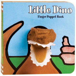 Book: Little Dino Finger Puppet Book is a children’s board book featuring a charming dinosaur and an attached plush finger puppet, offering interactive fun and making it an ideal choice for little ones who love dinosaurs.