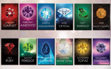 A grid of posters showcases monthly birthstones, like garnet and amethyst, plus stylish options such as the August Peridot Swarovski® Crystals Spiral Dangle Earrings.