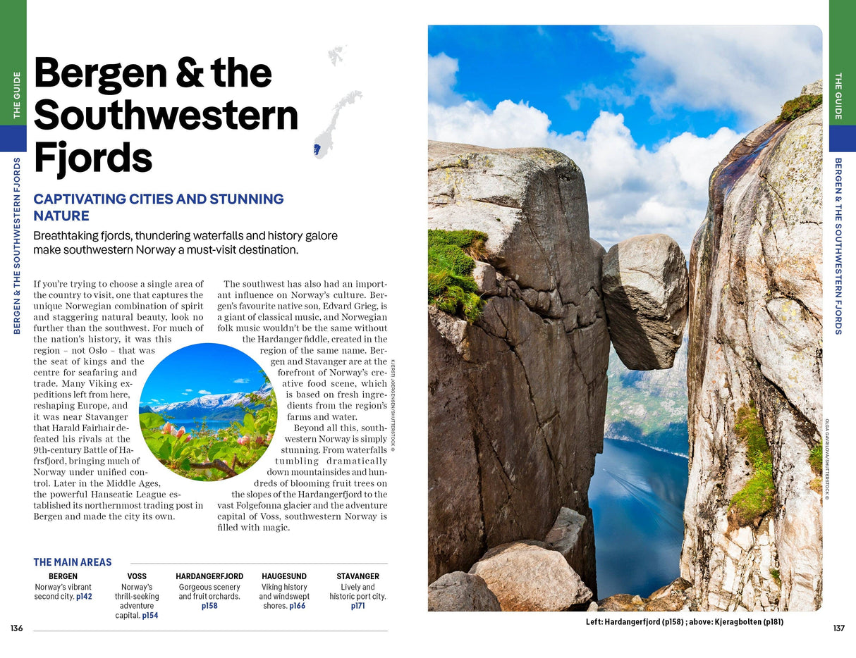 Book: Lonely Planet Norway Northern Lights Safari Far North Hiking & Skiing Oslo Walking Tours Travel Guide  Paperback