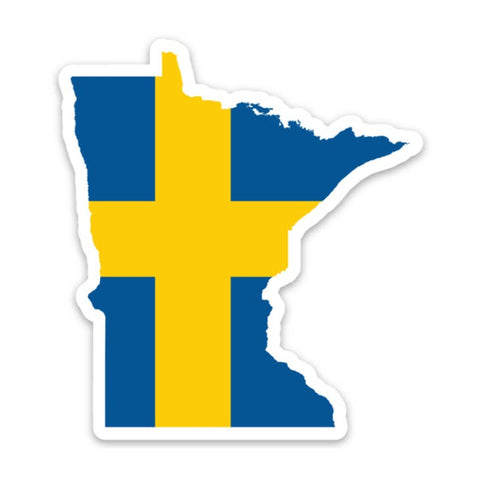 Sticker: Minnesota Swedish Flag