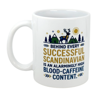 Mug: Behind Every Successful Scandinavian Ceramic Mug (11 oz)