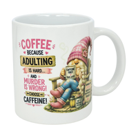 Mug: Choose Caffeine Tomte Ceramic Mug (11 oz)