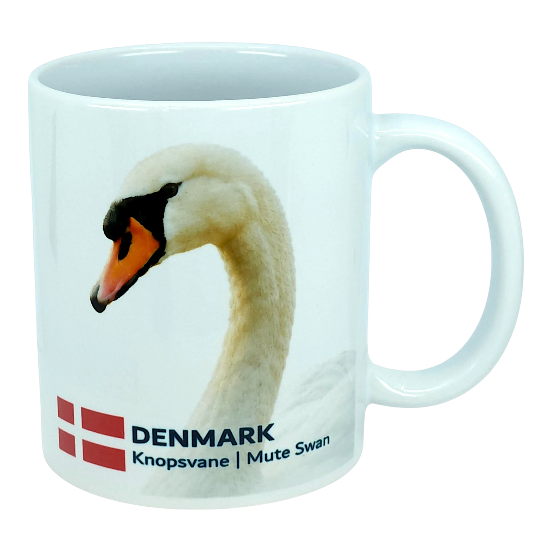 Denmark Mute Swan Ceramic Coffee Mug (11 oz) | Swedish Gift Store
