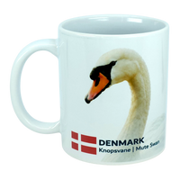 Mug: Denmark National Animal Mute Swan Ceramic Coffee Mug (11 oz)