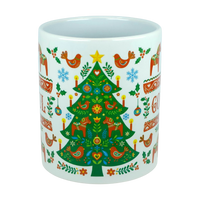 Mug: God Jul Dala Horse Christmas Ceramic Mug (11 oz Capacity)