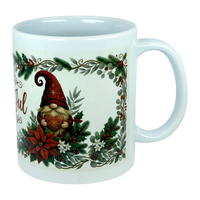 Mug: God Jul Tomte Nordic Christmas Ceramic Mug (11 oz Capacity)