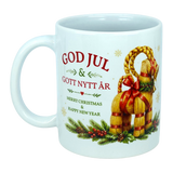 Mug: God Jul Yule Goat Ceramic Mug (11 oz Capacity)