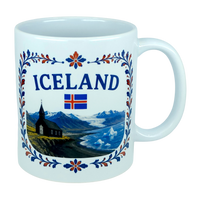 Mug: Iceland Church Mountain Ceramic Mug (11 oz Capacity)