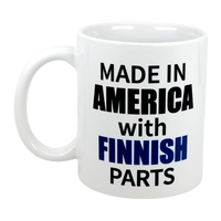 Mug: Made in America with Finnish Parts Ceramic Mug (11 oz)