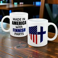 Mug: Made in America with Finnish Parts Ceramic Mug (11 oz)