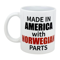 Mug: Made in America with Norwegian Parts Ceramic Mug (11 oz)