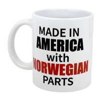 Mug: Made in America with Norwegian Parts Ceramic Mug (11 oz)