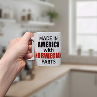 Mug: Made in America with Norwegian Parts Ceramic Mug (11 oz)