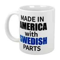 Mug: Made in America with Swedish Parts Ceramic Mug (11 oz)
