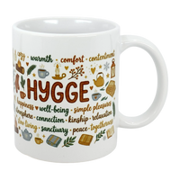 Mug: Nordic Hygge Comfort Typography Ceramic Mug (11 oz)