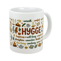 Mug: Nordic Hygge Comfort Typography Ceramic Mug (11 oz)