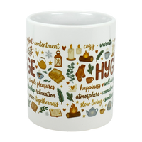 Mug: Nordic Hygge Comfort Typography Ceramic Mug (11 oz)