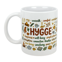 Mug: Nordic Hygge Comfort Typography Ceramic Mug (11 oz)