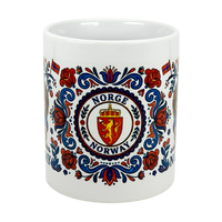 Mug: Norge Norway Rosemaling Troll Wraparound Ceramic Mug (11 oz)