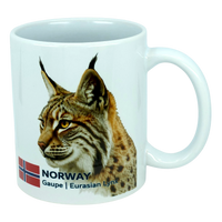 Mug: Norway National Animal Eurasian Lynx Ceramic Mug (11 oz)