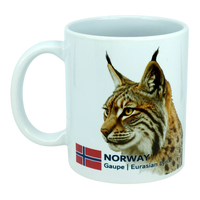 Mug: Norway National Animal Eurasian Lynx Ceramic Mug (11 oz)