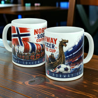 Norway Soccer Coffee Cup Mug – Viking Longship Fan Mug